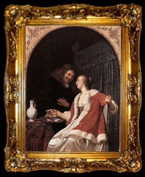 framed  Frans van Mieris A Meal of Oysters, ta009-2